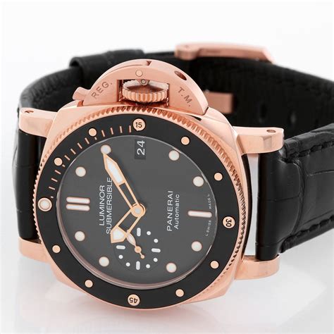 panerai submersible rose gold 42mm|panerai watches for sale.